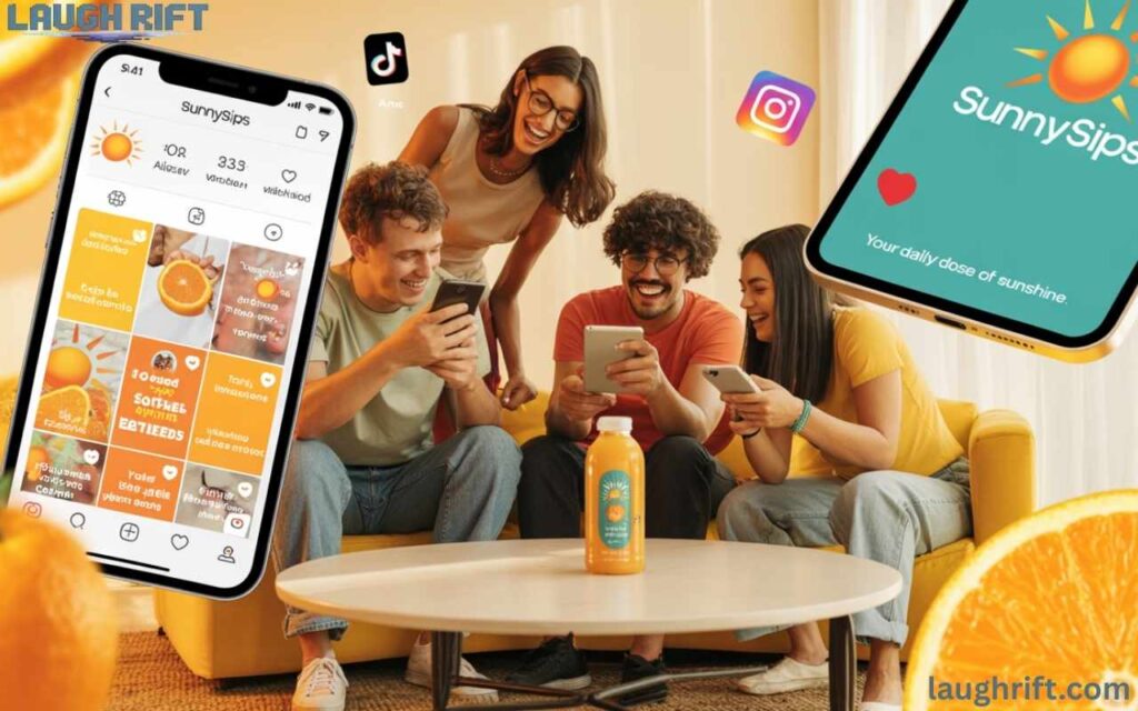Social media campaign showing orange puns engagement.