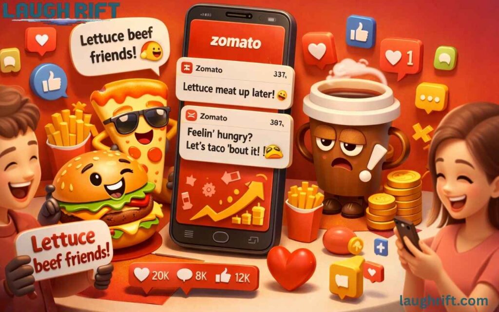 3D hamburger pun marketing illustration.