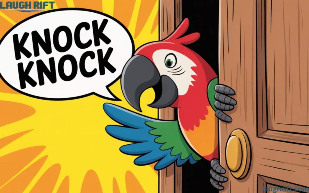 Parrot knock knock jokes.