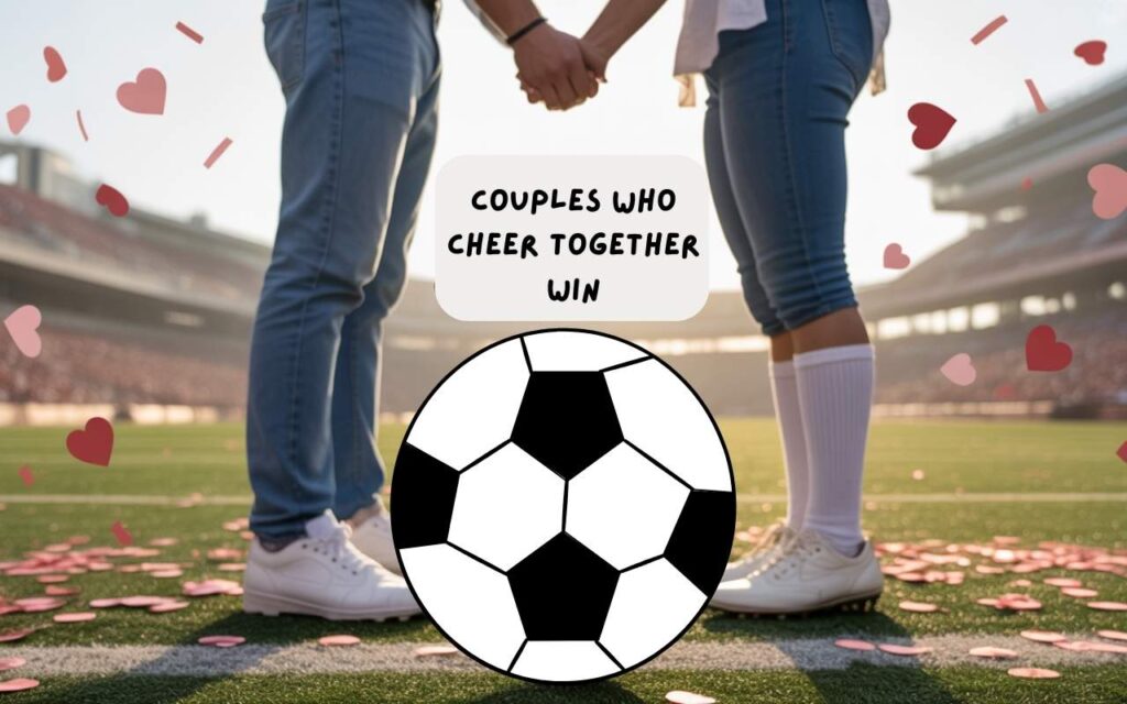 Romantic football puns for couples.